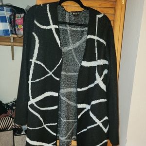 Black and white sweater